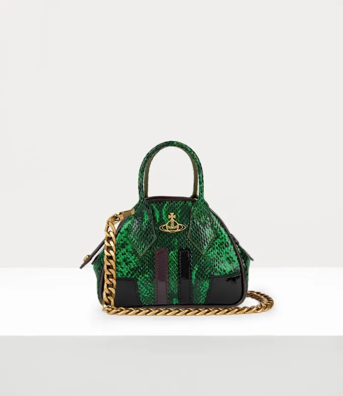 Women Mini Yasmine Chain Bag Green Vivienne Westwood Handbags Women Mini Yasmine Chain Bag Green Vivienne Westwood Handbags