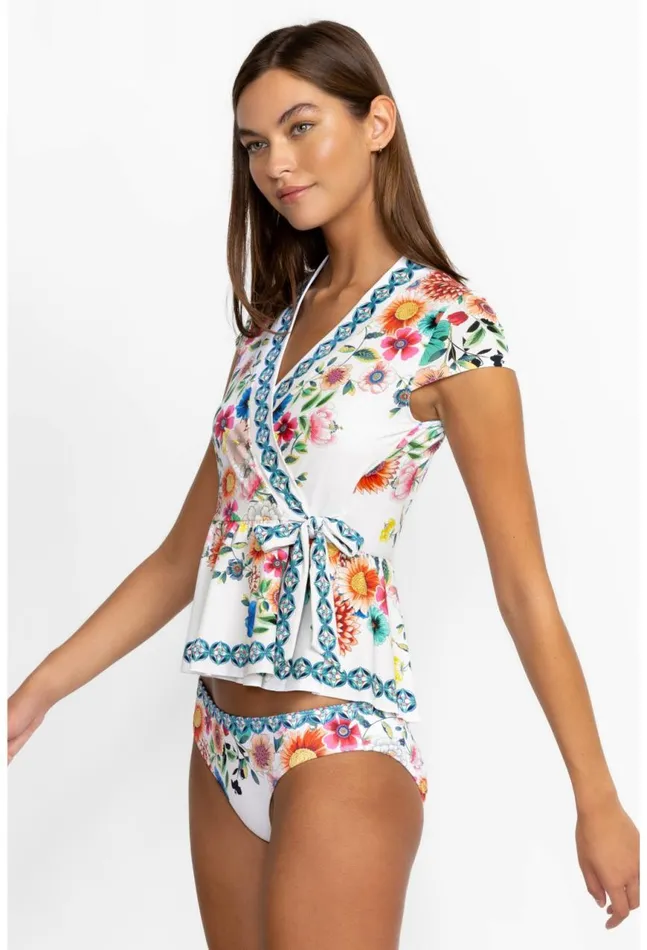 Women Mirror Palace Tankini Wrap Mirror Johnny Was Swim and Resort