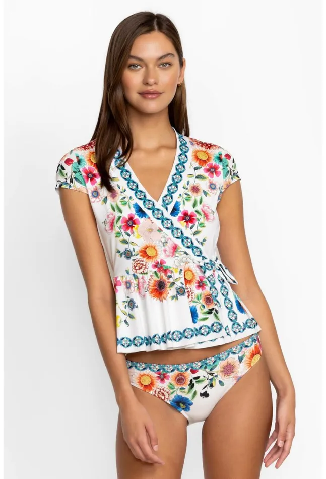Women Mirror Palace Tankini Wrap Mirror Johnny Was Swim and Resort