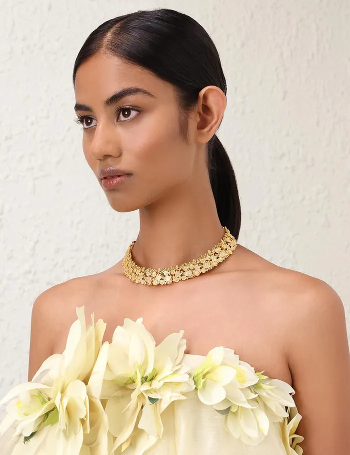 Women Necklaces Zimmermann Bloom Necklace Goldgreen