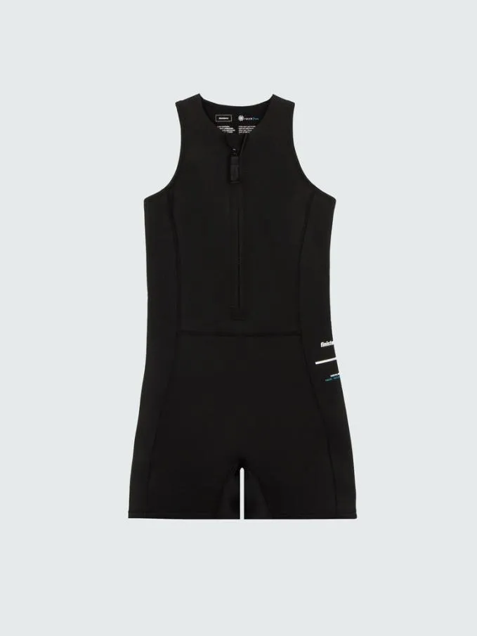 Women Nieuwland 2e Yulex Sleeveless Shorty Wetsuit Black Finisterre Swimwear and Bikinis