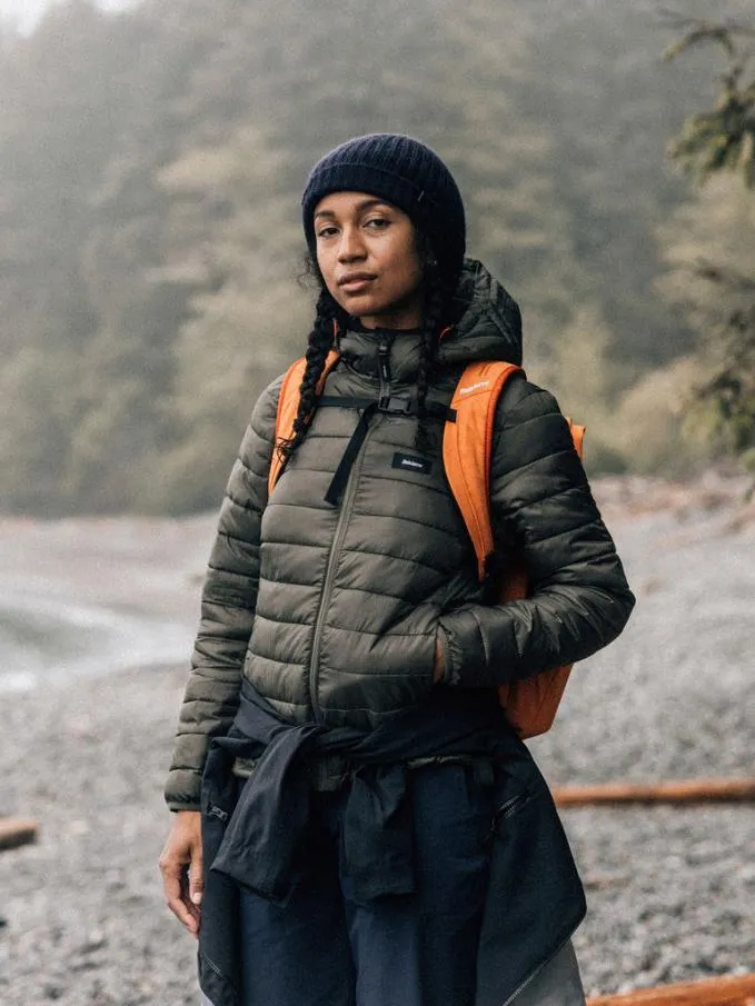 Women Nimbus Hooded Jacket Dark Olive Finisterre Jackets Coats and Gilets