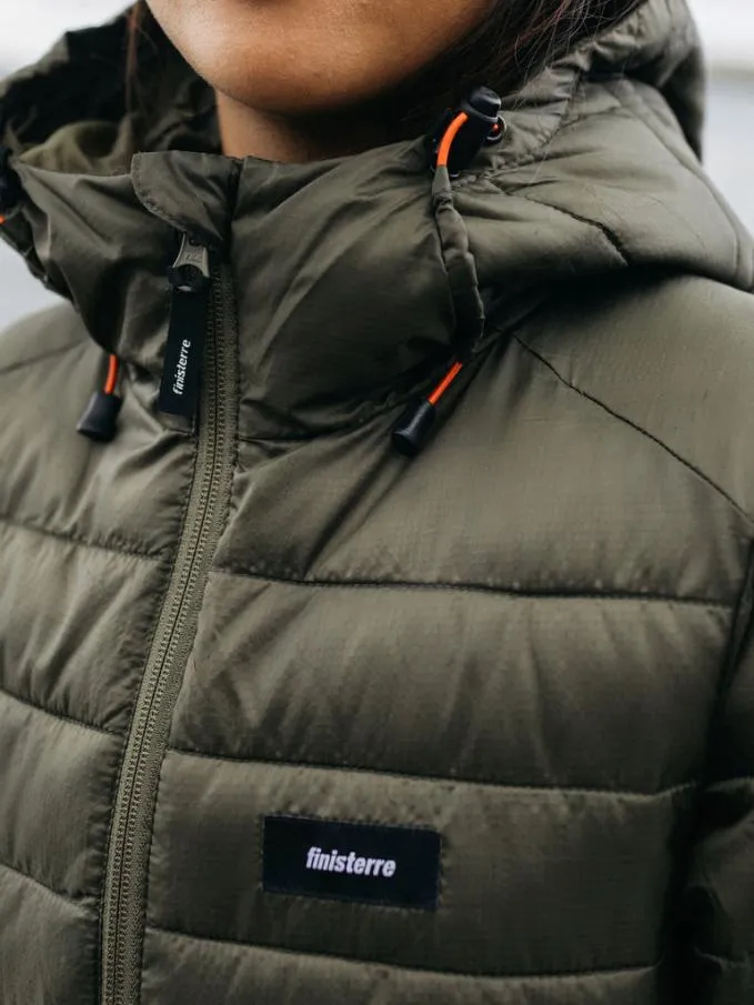 Women Nimbus Hooded Jacket Dark Olive Finisterre Jackets Coats and Gilets