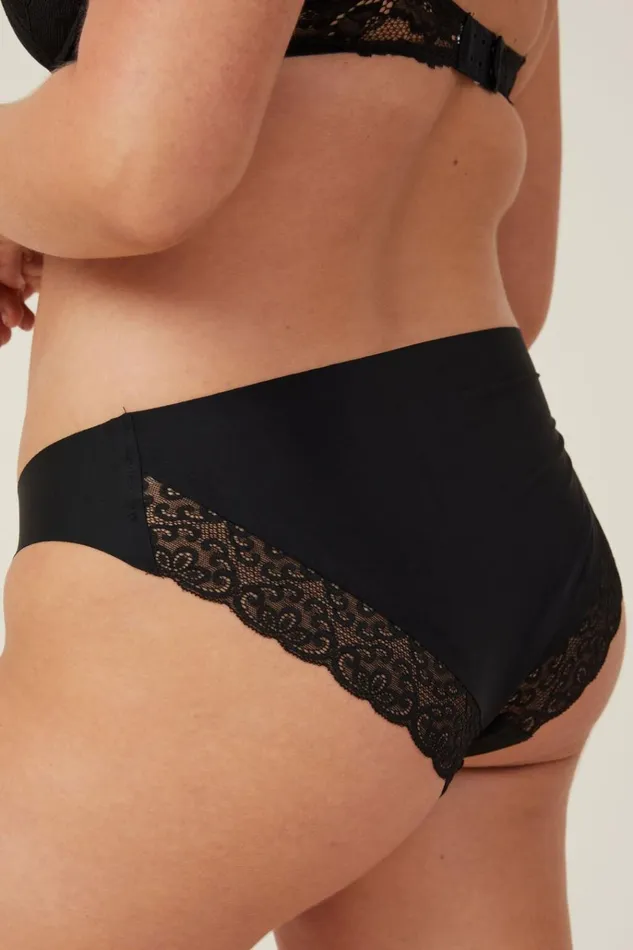 Women Panties Cotton On Party Pants Seamless Bikini Brief Black Women Panties Cotton On Party Pants Seamless Bikini Brief Black