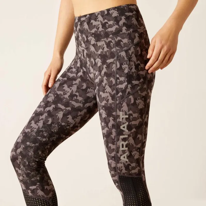 Women Pants and Shorts Ariat Eos Knee Patch Tight Periscope Camo Horse