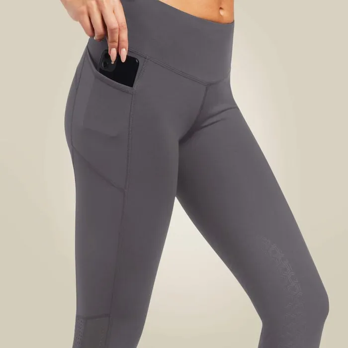 Women Pants and Shorts Ariat Eos Knee Patch Tight Plum Grey