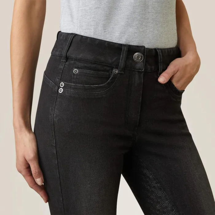 Women Pants and Shorts Ariat Halo B Denim Full Seat Breech Black Rinse Women Pants and Shorts Ariat Halo B Denim Full Seat Breech Black Rinse