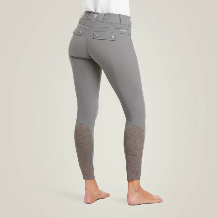 Women Pants and Shorts Ariat Tri Factor Grip Knee Patch Breech Plum Grey Women Pants and Shorts Ariat Tri Factor Grip Knee Patch Breech Plum Grey