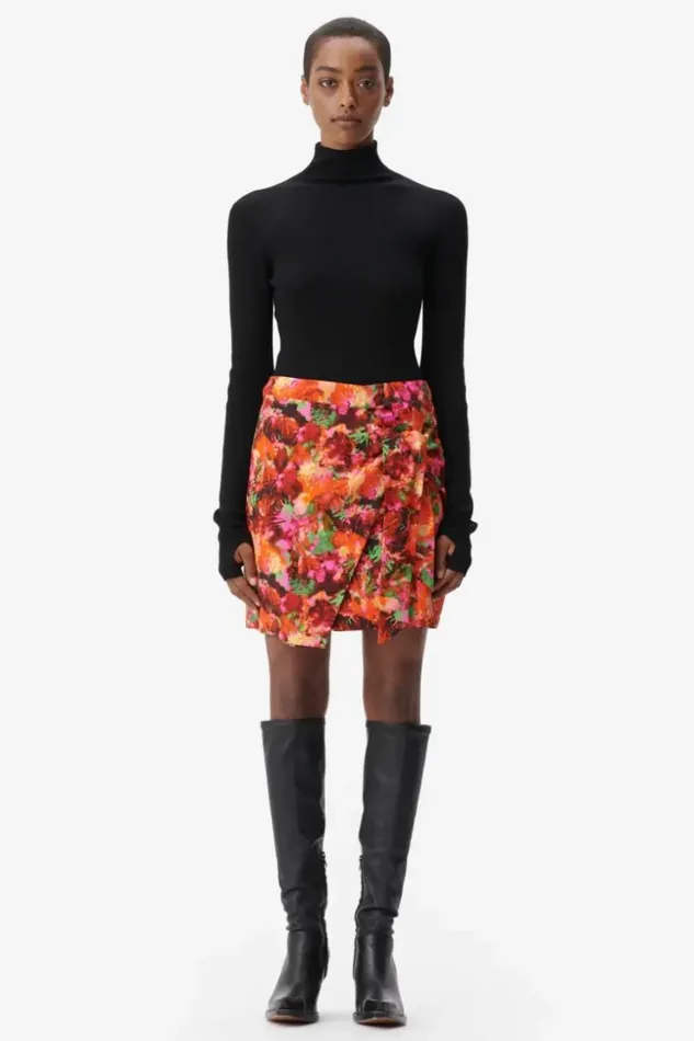 Women Pants and Skirts Lala Berlin Skirt Solea Viscose Shibori Flower