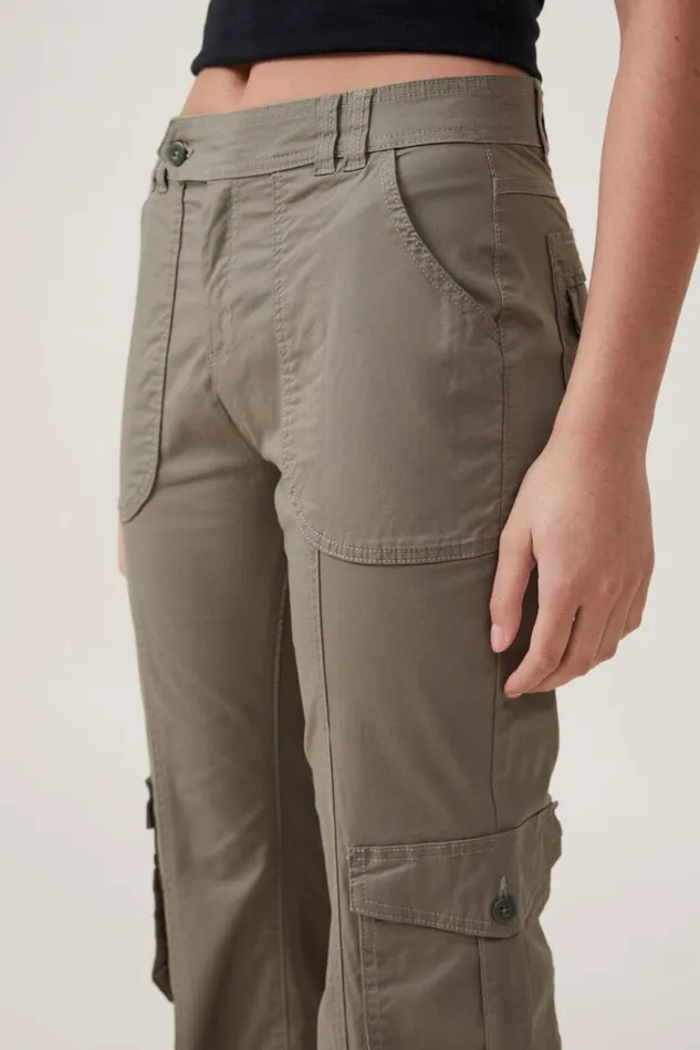 Women Pants Cotton On Bootleg Cargo Pant Woodland