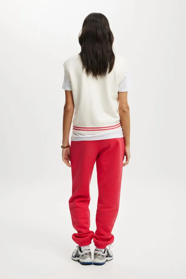 Women Pants Cotton On Plush Essential Gym Sweatpant Frenchie Red Women Pants Cotton On Plush Essential Gym Sweatpant Frenchie Red
