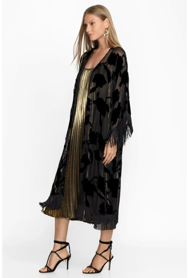 Women Queen Silk Kimono Black Johnny Was Kimonos
