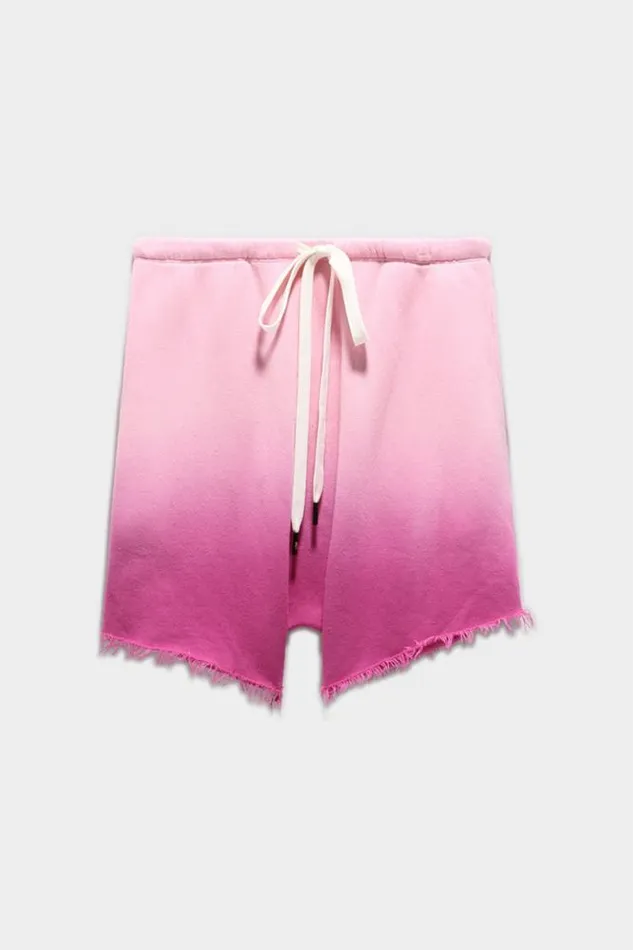 Women R13 Drop Sweatshort 8211 Faded Pink Pants and Skirts