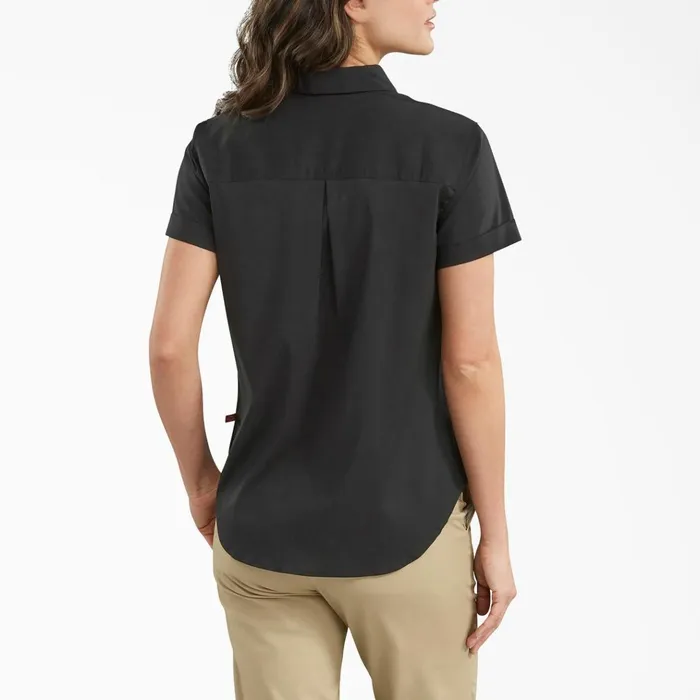 Womens ButtonUp Shirt Black Black bk Women Dickies Button Up Womens ButtonUp Shirt Black Black bk Women Dickies Button Up