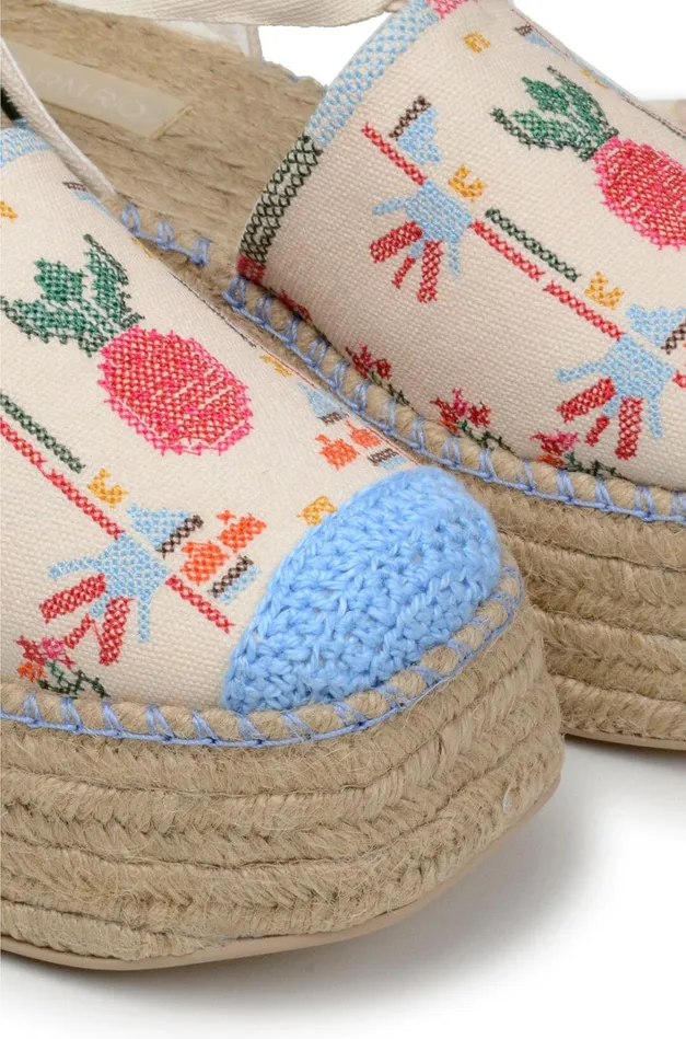 Women Sandals Farm Rio Off White Paradise Espadrille Platform Sandal Women Sandals Farm Rio Off White Paradise Espadrille Platform Sandal
