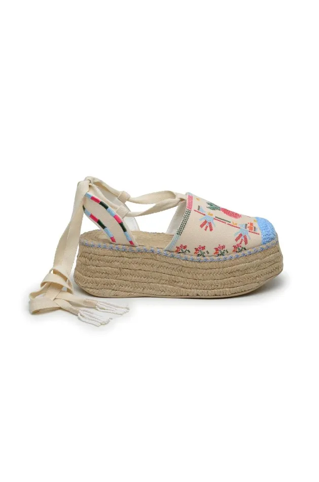 Women Sandals Farm Rio Off White Paradise Espadrille Platform Sandal Women Sandals Farm Rio Off White Paradise Espadrille Platform Sandal