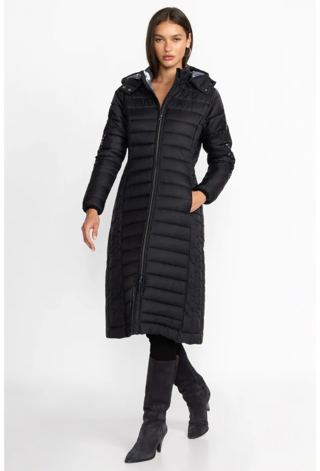 Women Sano Ski Puffer Coat Black Johnny Was Outerwear
