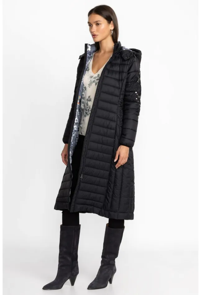 Women Sano Ski Puffer Coat Black Johnny Was Outerwear