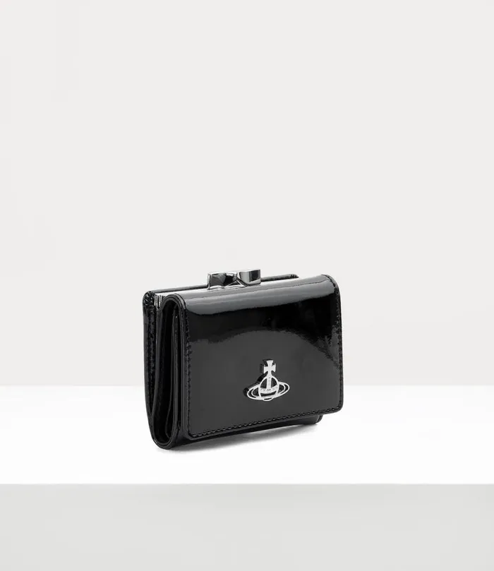 Women Shiny Patent Small Frame Wallet Black Vivienne Westwood Wallets And Purses Women Shiny Patent Small Frame Wallet Black Vivienne Westwood Wallets And Purses