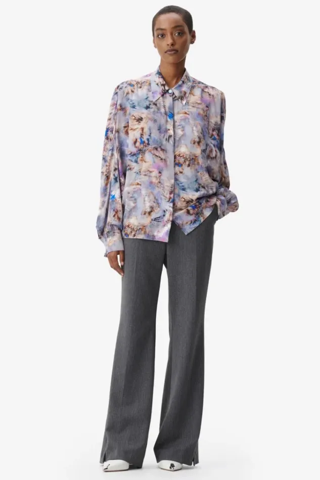 Women Shirts and Blouses Lala Berlin Blouse Buccia 8211 Viscose Mix 8211 Spiral Shibori