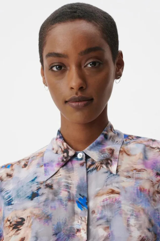 Women Shirts and Blouses Lala Berlin Blouse Buccia 8211 Viscose Mix 8211 Spiral Shibori Women Shirts and Blouses Lala Berlin Blouse Buccia 8211 Viscose Mix 8211 Spiral Shibori