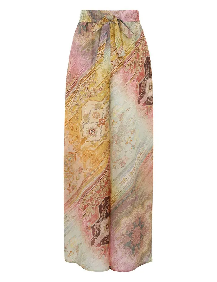 Women Shorts and Pants Zimmermann Tallow Relaxed Pant Ombre Multi