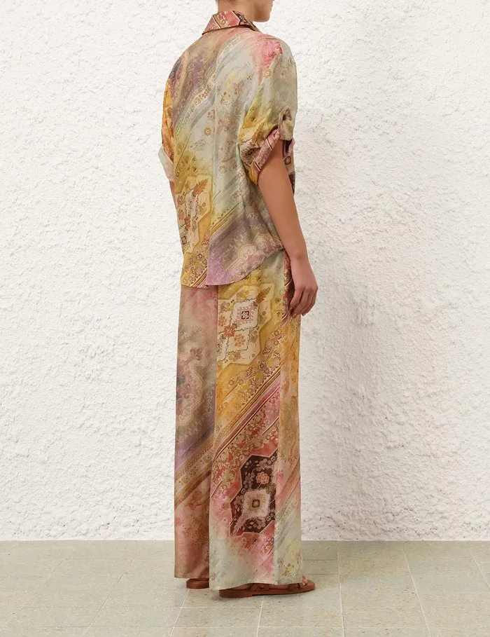 Women Shorts and Pants Zimmermann Tallow Relaxed Pant Ombre Multi