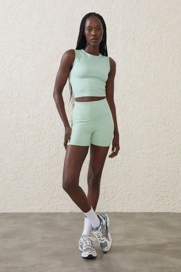 Women Shorts Cotton On Highwaisted Shortie Short Oasis Green
