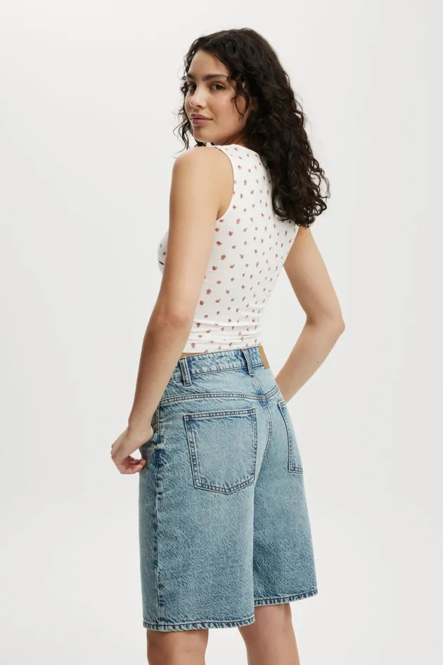 Women Shorts Cotton On Super Baggy Denim Jort Lake Blue Women Shorts Cotton On Super Baggy Denim Jort Lake Blue