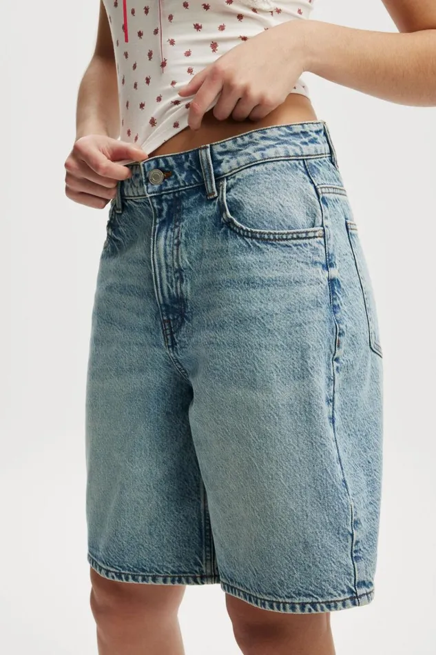 Women Shorts Cotton On Super Baggy Denim Jort Lake Blue Women Shorts Cotton On Super Baggy Denim Jort Lake Blue