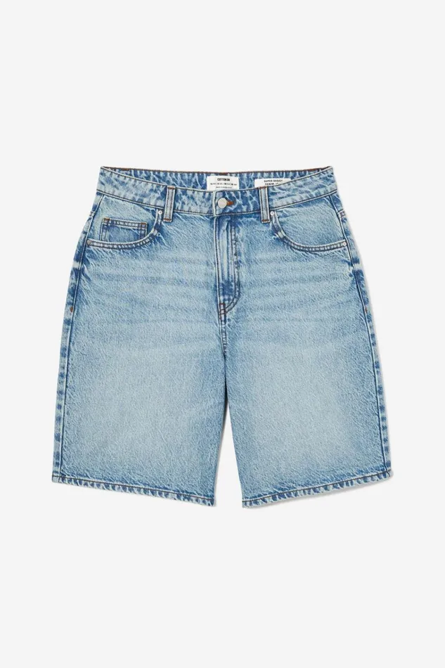 Women Shorts Cotton On Super Baggy Denim Jort Lake Blue Women Shorts Cotton On Super Baggy Denim Jort Lake Blue