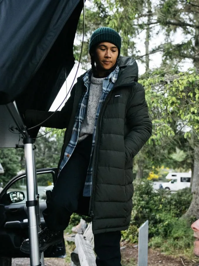 Women Sidus Insulated Jacket Darkest Olive Finisterre Jackets Coats and Gilets