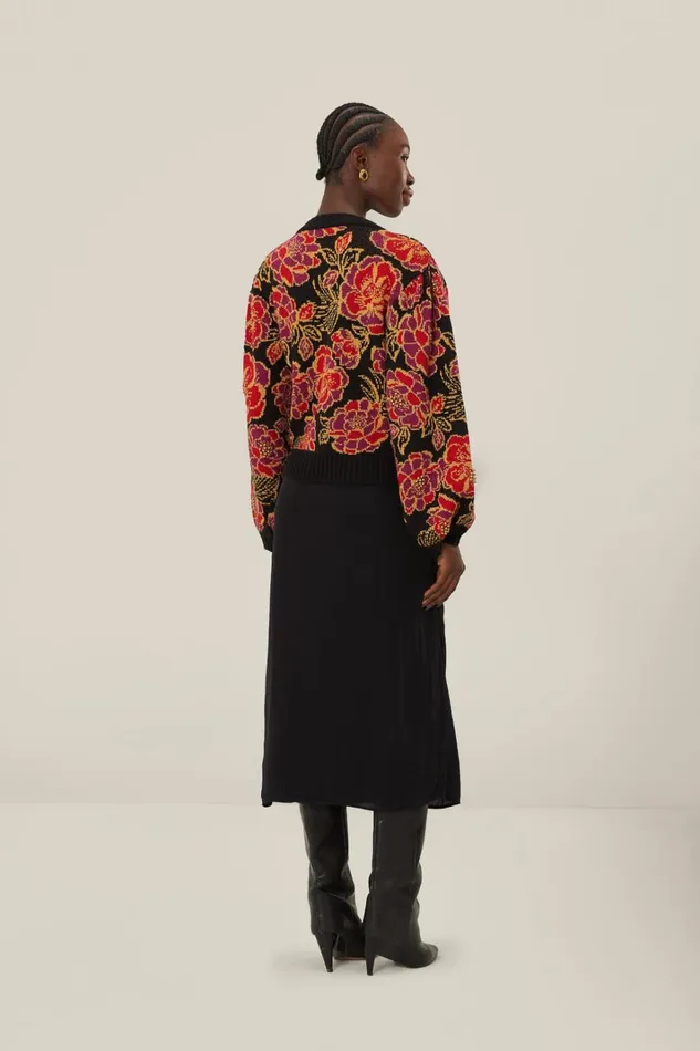 Women Skirts Farm Rio Black Midi Skirt