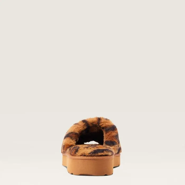 Women Slippers Ariat Cozy Chic Square Toe Slipper Fuzzy Leopard Print Women Slippers Ariat Cozy Chic Square Toe Slipper Fuzzy Leopard Print