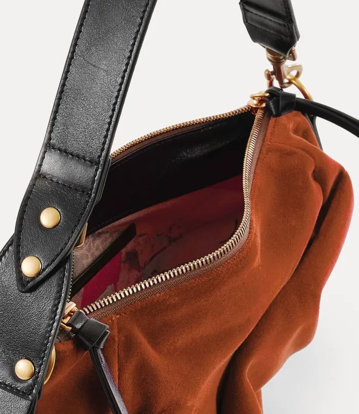 Women Small Agnes Shoulder Bag Burntorange Vivienne Westwood Handbags Women Small Agnes Shoulder Bag Burntorange Vivienne Westwood Handbags