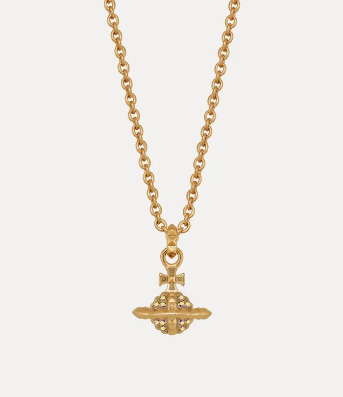 Women Small Mayfair Orb Pendant Necklace Goldcrystalab Vivienne Westwood Classic Styles Women Small Mayfair Orb Pendant Necklace Goldcrystalab Vivienne Westwood Classic Styles