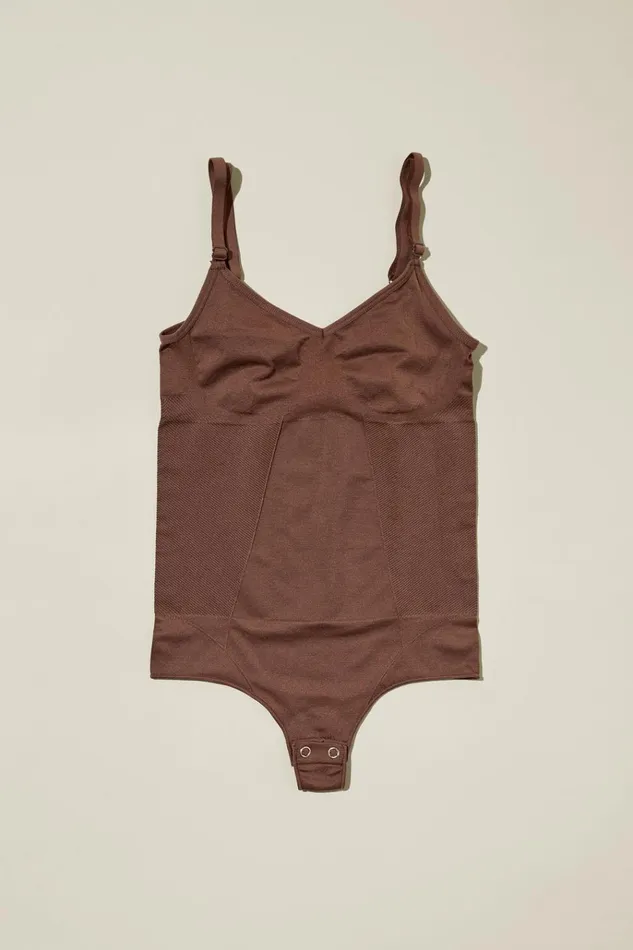 Women Solutions Cotton On Seamless Shapewear Smooth Bodysuit Espresso Women Solutions Cotton On Seamless Shapewear Smooth Bodysuit Espresso
