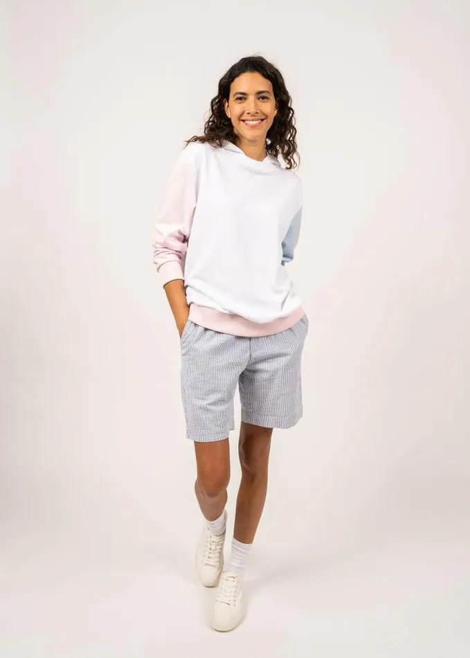 Women Summer Collection Saint James PAULINE White Pale Pink Light Blue