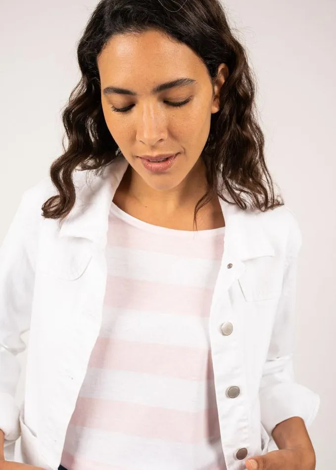 Women Summer Collection Saint James STE TEA White