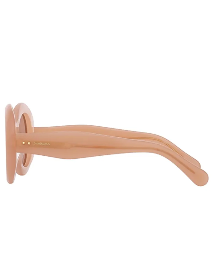 Women Sunglasses Zimmermann Jay Oversize Peach