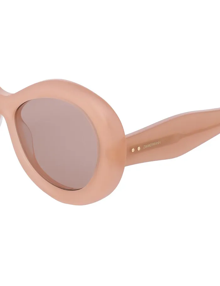 Women Sunglasses Zimmermann Jay Oversize Peach