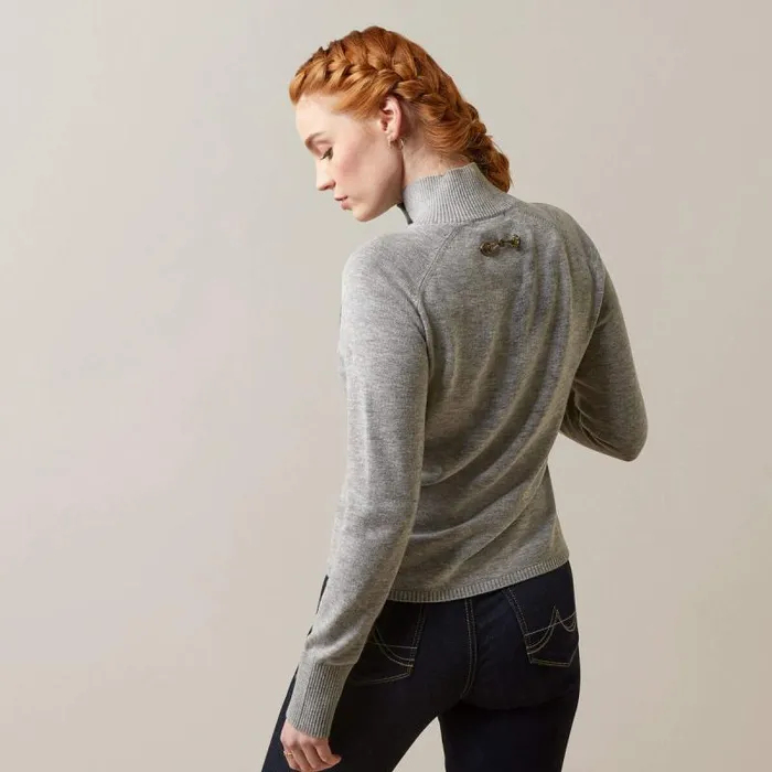 Women Sweaters and Cardigans Ariat Half Moon Bay Sweater Heather Grey