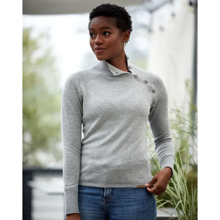 Women Sweaters and Cardigans Ariat Half Moon Bay Sweater Heather Grey