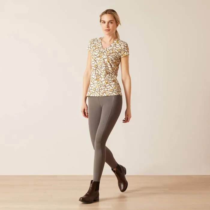 Women TShirts and Tops Ariat Bridle TShirt Light Heather Grey