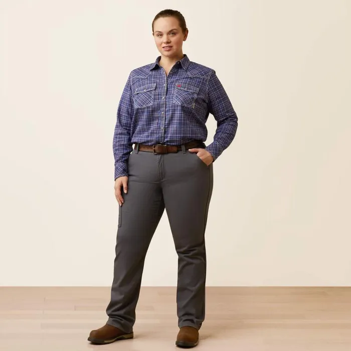 Women TShirts and Tops Ariat FR Tillie Snap Work Shirt Colony Blue Plaid Women TShirts and Tops Ariat FR Tillie Snap Work Shirt Colony Blue Plaid