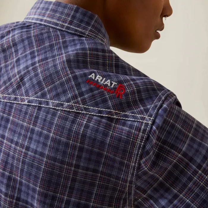 Women TShirts and Tops Ariat FR Tillie Snap Work Shirt Colony Blue Plaid Women TShirts and Tops Ariat FR Tillie Snap Work Shirt Colony Blue Plaid