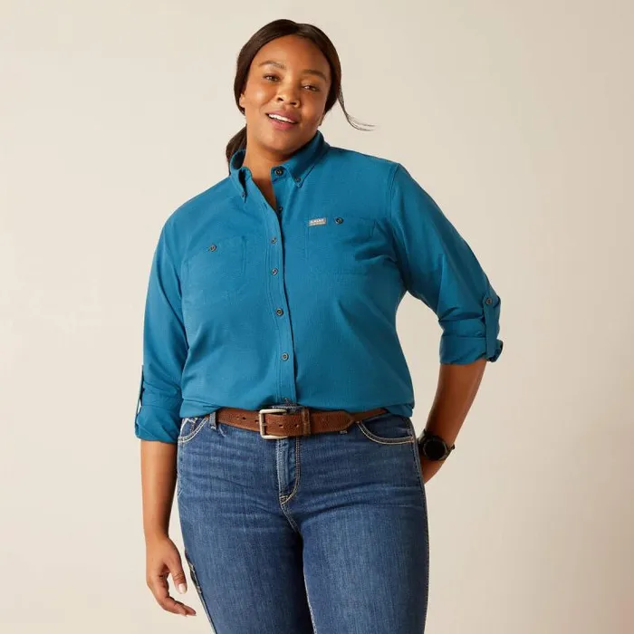 Women TShirts and Tops Ariat Rebar Made Tough 360 AirFlow DuraStretch Work Shirt Legion Blue Women TShirts and Tops Ariat Rebar Made Tough 360 AirFlow DuraStretch Work Shirt Legion Blue
