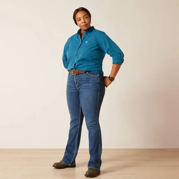 Women TShirts and Tops Ariat Rebar Made Tough 360 AirFlow DuraStretch Work Shirt Legion Blue Women TShirts and Tops Ariat Rebar Made Tough 360 AirFlow DuraStretch Work Shirt Legion Blue