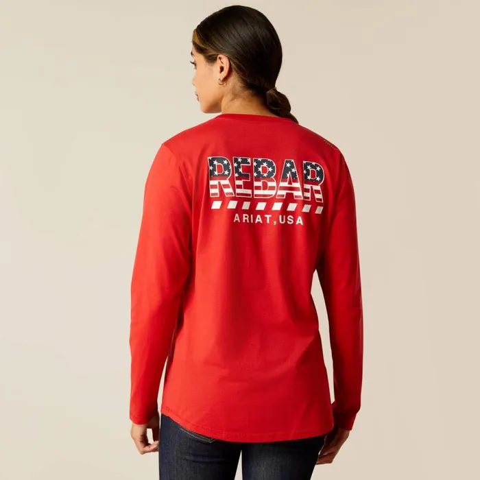 Women TShirts and Tops Ariat Rebar Workman Stars and Stripes Samba Women TShirts and Tops Ariat Rebar Workman Stars and Stripes Samba