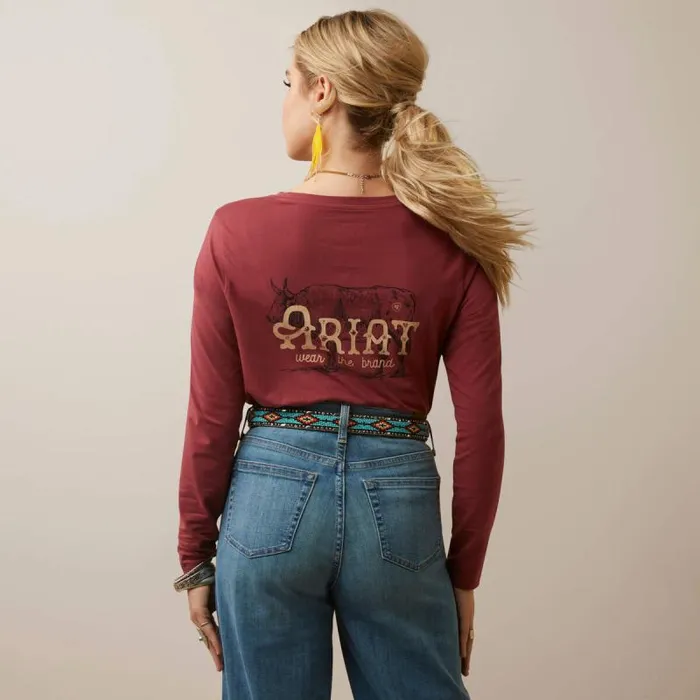 Women TShirts and Tops Ariat Wear The Brand Tee Burnt Russet